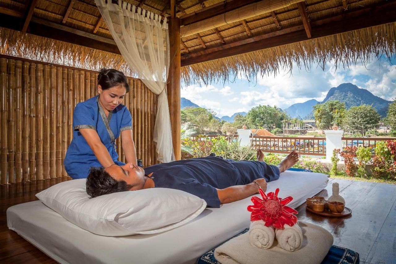 Riverside Boutique Resort, Vang Vieng Buitenkant foto