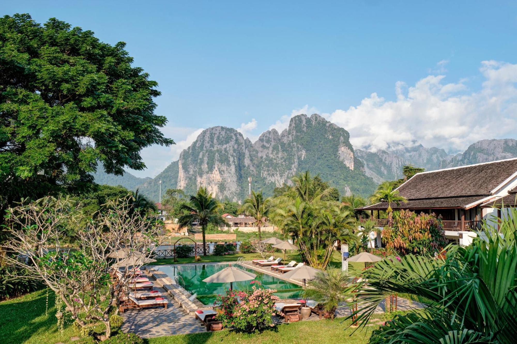 Riverside Boutique Resort, Vang Vieng Buitenkant foto
