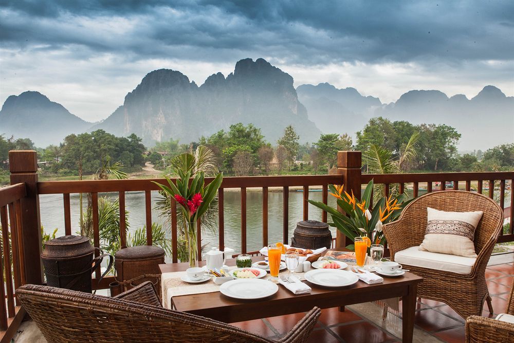 Riverside Boutique Resort, Vang Vieng Buitenkant foto
